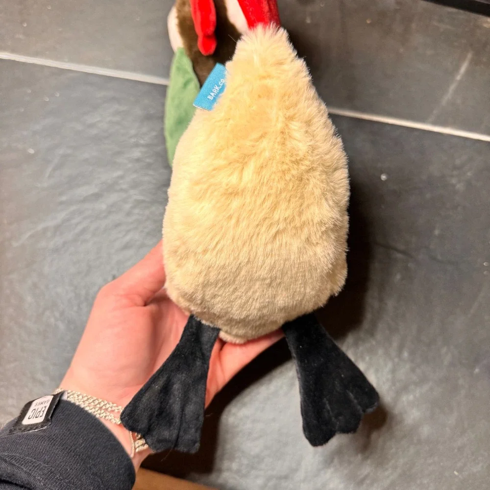 BARKco Plush Chicken Dog‎ Toy Squeaky Funny Farm Animal Pet Chew Toy